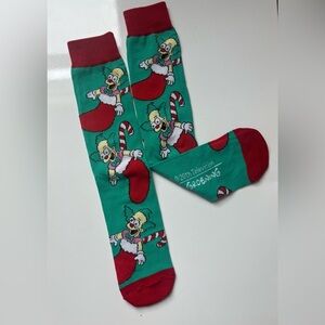 New The Simpsons Crew Socks Krusty the Clown in a stocking for Shoe Size 6-12